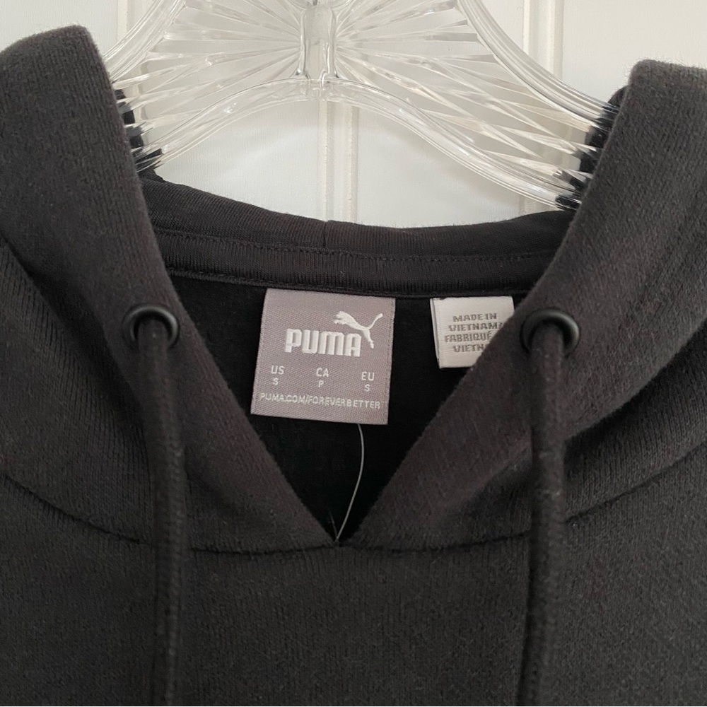 Puma Men’s Black Pullover Hoodie Sweatshirt SIZE SMALL - Picture 2 of 8